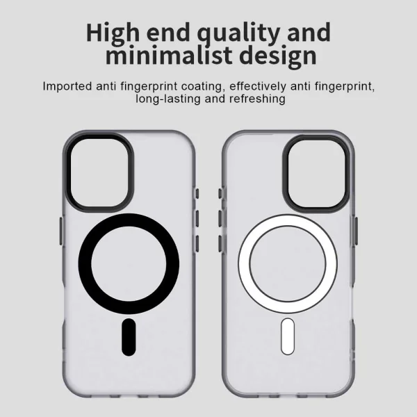 Plastic case Anti Drop Hybrid MagSF for iPhone 17, black 5