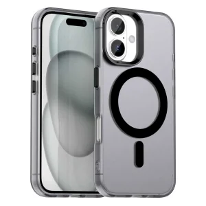 Пластмасов калъф Anti Drop Hybrid MagSF за iPhone 17, черен