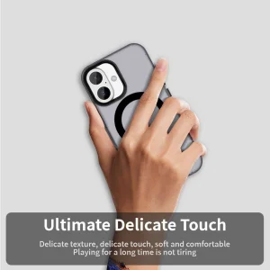 Plastic case Anti Drop Hybrid MagSF for iPhone 17, black 4