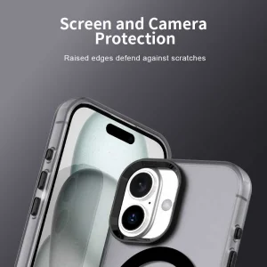 Plastic case Anti Drop Hybrid MagSF for iPhone 17, black 6