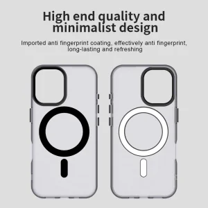Plastic case Anti Drop Hybrid MagSF for iPhone 17, black 5