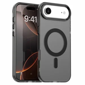 Пластмасов калъф Anti Drop Hybrid MagSF за iPhone 17 Air, черен