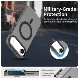 Plastic case Anti Drop Hybrid MagSF for iPhone 17 Air, black 4