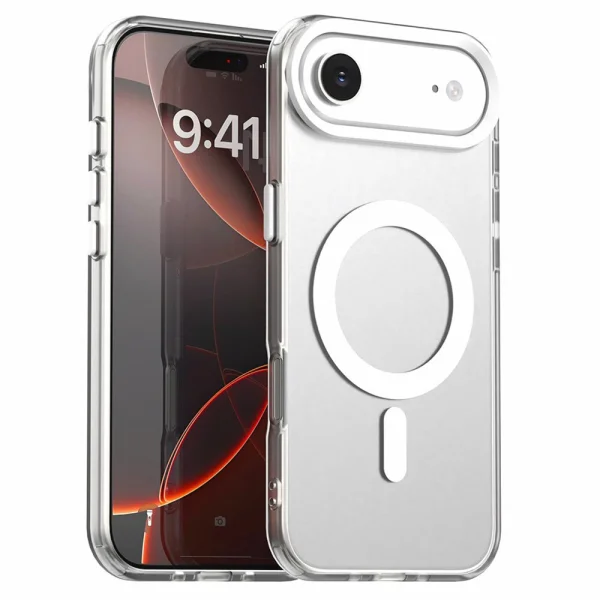 Plastic case Anti Drop Hybrid MagSF for iPhone 17 Air, white 1