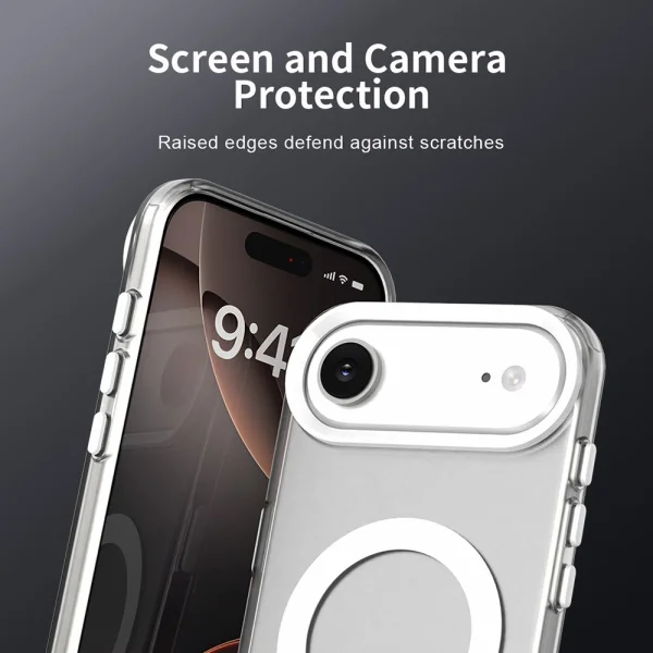 Plastic case Anti Drop Hybrid MagSF for iPhone 17 Air, white 5