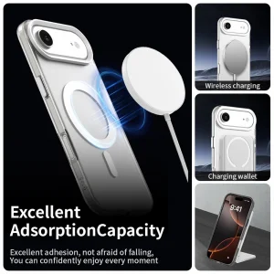 Plastic case Anti Drop Hybrid MagSF for iPhone 17 Air, white 3