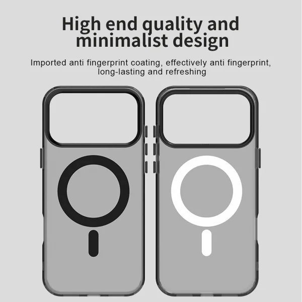 Plastic Case Anti Drop Hybrid MagSF for iPhone 17 Pro, black 5