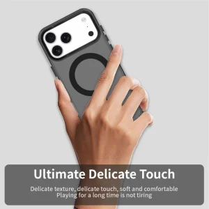 Plastic Case Anti Drop Hybrid MagSF for iPhone 17 Pro, black 6