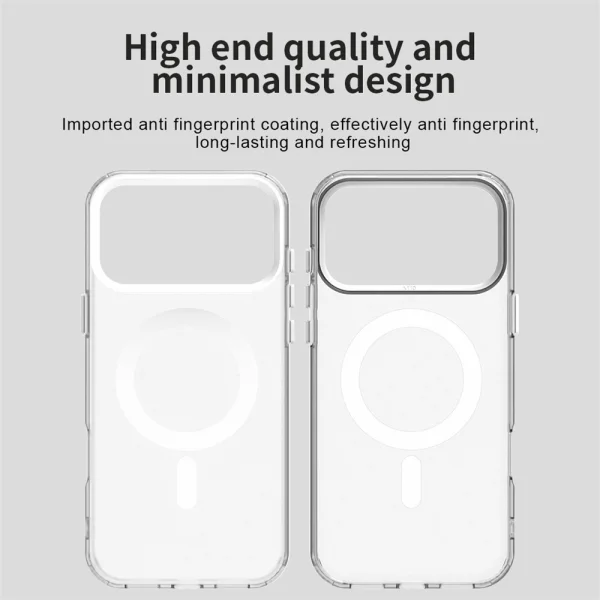 Пластмасов калъф Anti Drop Hybrid MagSF за iPhone 17 Pro Max, бял 5