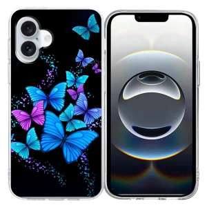 Силиконов калъф за iPhone 17, Пеперуди