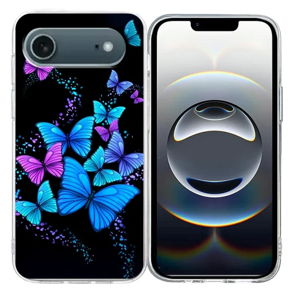 Silicone case for iPhone 17 Air, Butterflies 1
