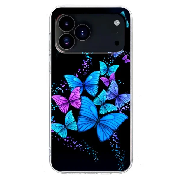 Silicone Case for iPhone 17 Pro, Butterflies 2