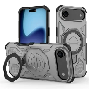 Калъф Magnetic Metal Kickstand за iPhone 17 Air, сив