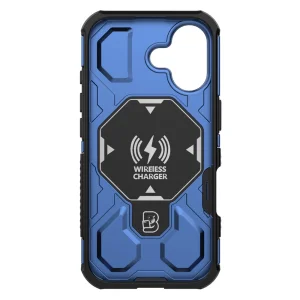 Калъф Magnetic Metal Kickstand за iPhone 17, син 5