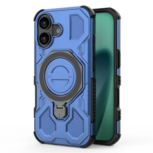 Калъф Magnetic Metal Kickstand за iPhone 17, син 4