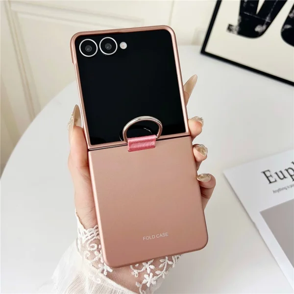 Калъф Ring Holder Anti Drop за Samsung Galaxy Z Flip7 5G, розов 2