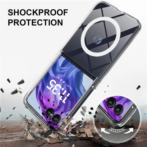 Калъф Acrylic MagSF за Motorola Razr Ultra 2025 5G / Razr 60 Ultra 5G, прозрачен 4