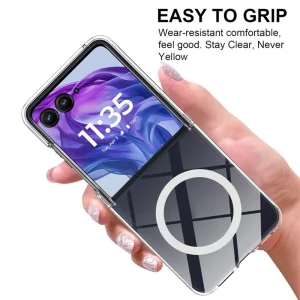 Калъф Acrylic MagSF за Motorola Razr Ultra 2025 5G / Razr 60 Ultra 5G, прозрачен 5