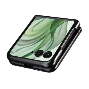 Калъф Litchi Texture Leather за Motorola Razr 60 Pro 5G / Razr 50 Ultra 5G, Черен 4