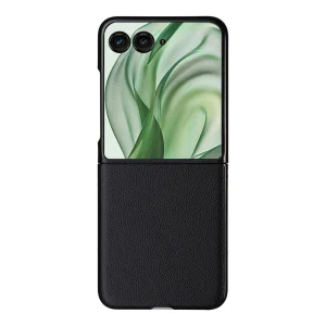 Калъф Litchi Texture Leather за Motorola Razr 60 Pro 5G / Razr 50 Ultra 5G, Черен 3