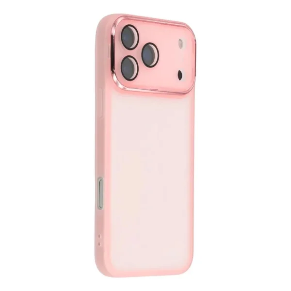 Wanlonfeng Dksm Silicone Case with Glass Protector for iPhone 17 Pro, Pink 2