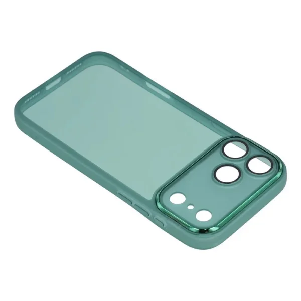Силиконов калъф със стъклен протектор Wanlonfeng Dksm за iPhone 17 Pro, Зелен 6