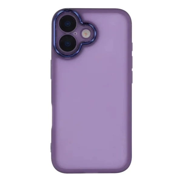 Silicone Case with Glass Protector Wanlonfeng Dksm for iPhone 17, Purple 4