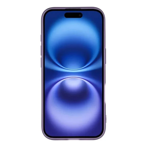 Silicone Case with Glass Protector Wanlonfeng Dksm for iPhone 17, Purple 3