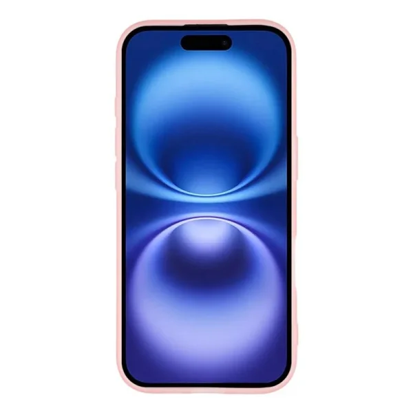 Silicone case with glass protector Wanlonfeng Dksm for iPhone 17, pink 3