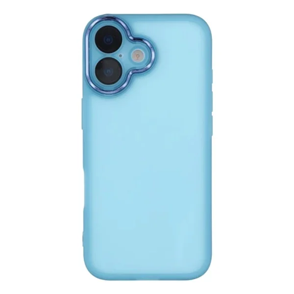 Silicone case with glass protector Wanlonfeng Dksm for iPhone 17, Blue 6