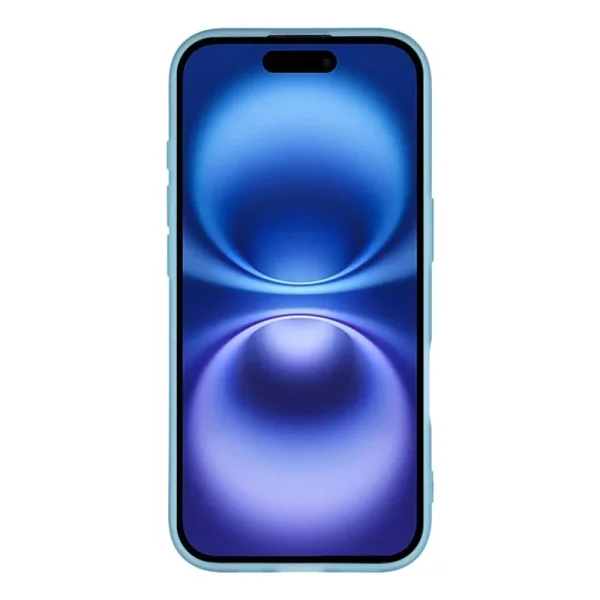 Silicone case with glass protector Wanlonfeng Dksm for iPhone 17, Blue 5