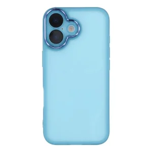 Silicone case with glass protector Wanlonfeng Dksm for iPhone 17, Blue 6