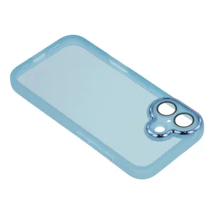Silicone case with glass protector Wanlonfeng Dksm for iPhone 17, Blue 4