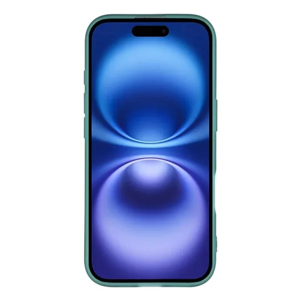 Silicone case with glass screen protector Wanlonfeng Dksm for iPhone 17, green 3