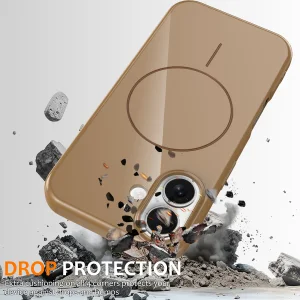 Силиконов калъф Magnetic MagSF за iPhone 17, кафяв 4