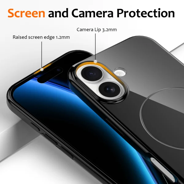 Silicone case Magnetic MagSF for iPhone 17, black 3
