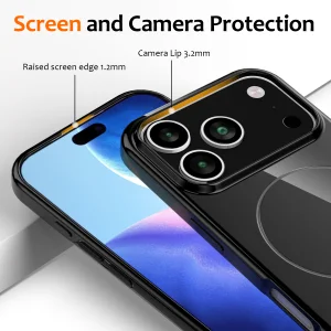 Силиконов калъф Magnetic MagSF за iPhone 17 Pro Max, черен 3