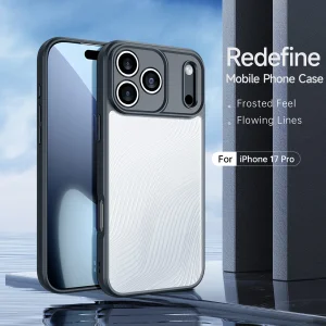 Калъф Dux Ducis Aimo за iPhone 17 Pro, черен- прозрачен 3