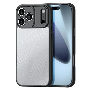 Калъф Dux Ducis Aimo за iPhone 17 Pro, черен- прозрачен