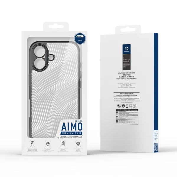 Dux Ducis Aimo Case for iPhone 17, Black- Transparent 6