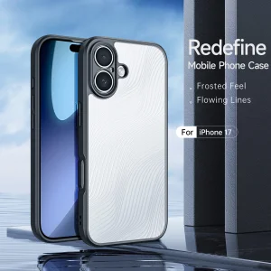 Dux Ducis Aimo Case for iPhone 17, Black- Transparent 3