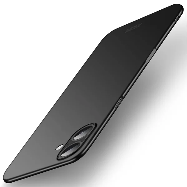 Пластмасов калъф Mofi Shield Matte за iPhone 17, черен 1