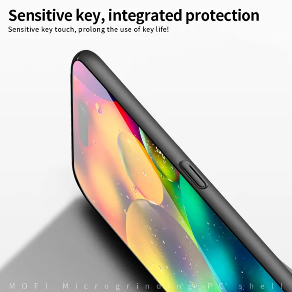 Пластмасов калъф Mofi Shield Matte за iPhone 17, черен 2