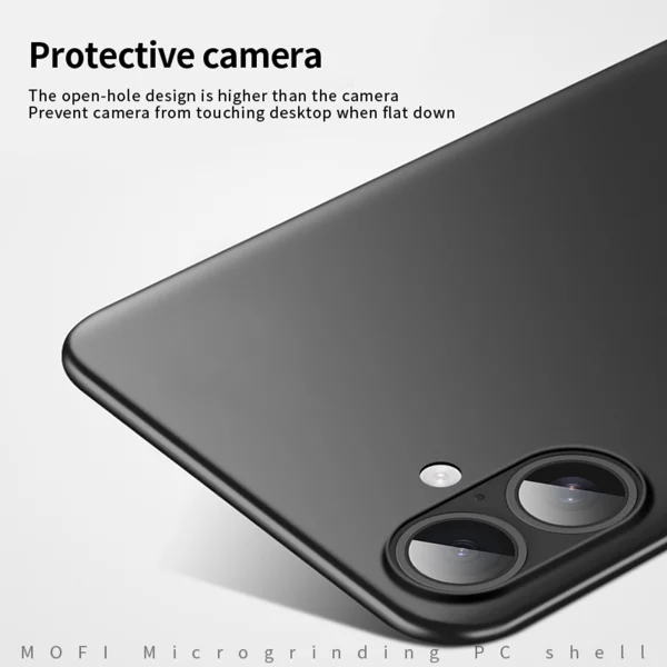 Пластмасов калъф Mofi Shield Matte за iPhone 17, черен 3