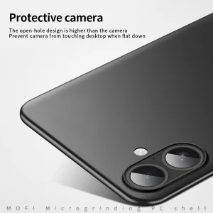 Пластмасов калъф Mofi Shield Matte за iPhone 17, черен 3