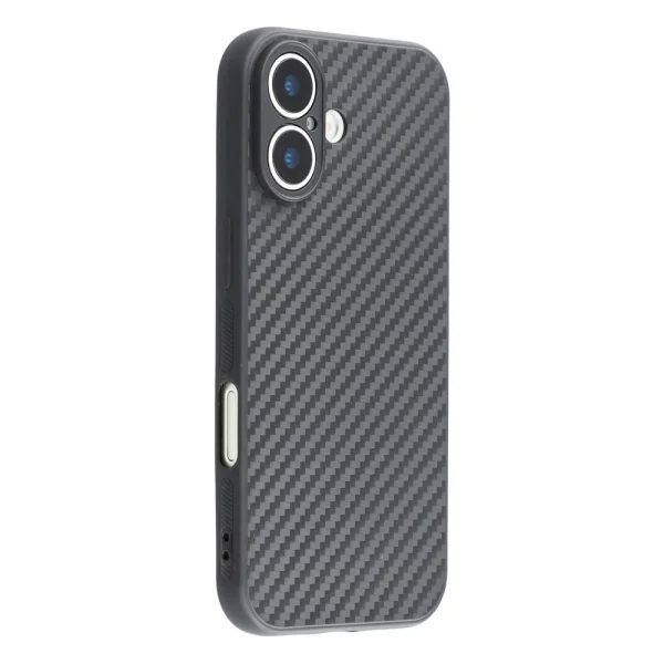 Silicone case Carbon Fiber Texture for iPhone 17, black 1
