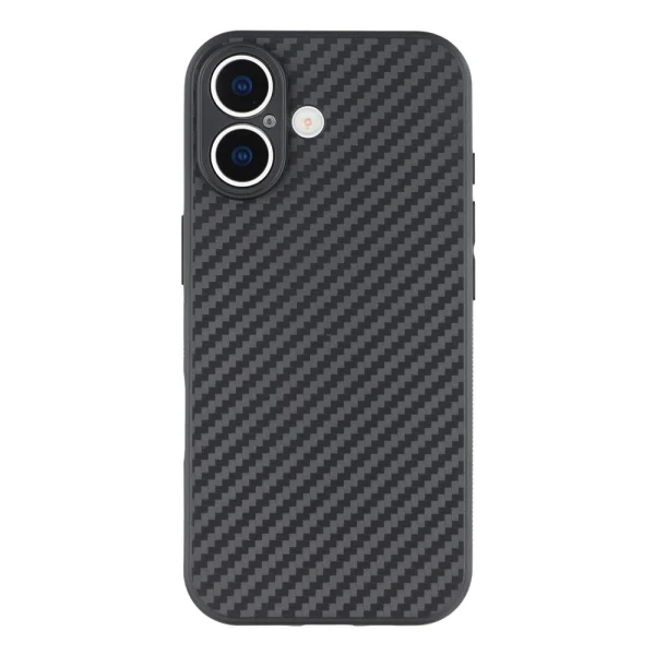 Silicone case Carbon Fiber Texture for iPhone 17, black 3