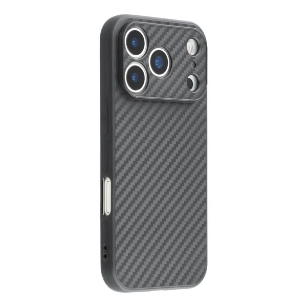 Silicone case Carbon Fiber Texture for iPhone 17 Pro, black 1