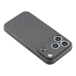 Silicone case Carbon Fiber Texture for iPhone 17 Pro, black 4