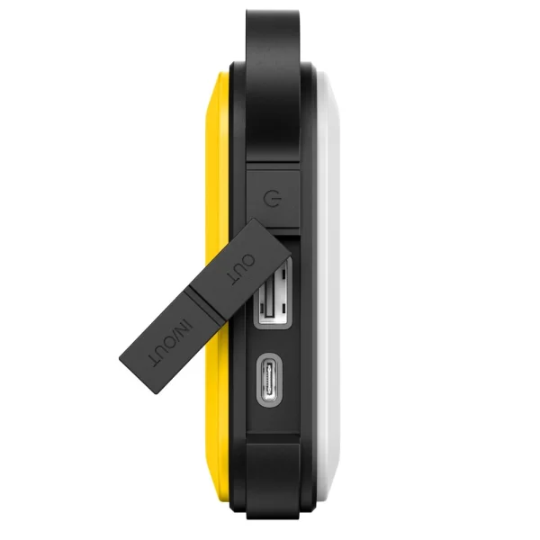 Външна батерия Tactical 10050mAh, Power Bank, с LED светлини и карабинер, жълт 2